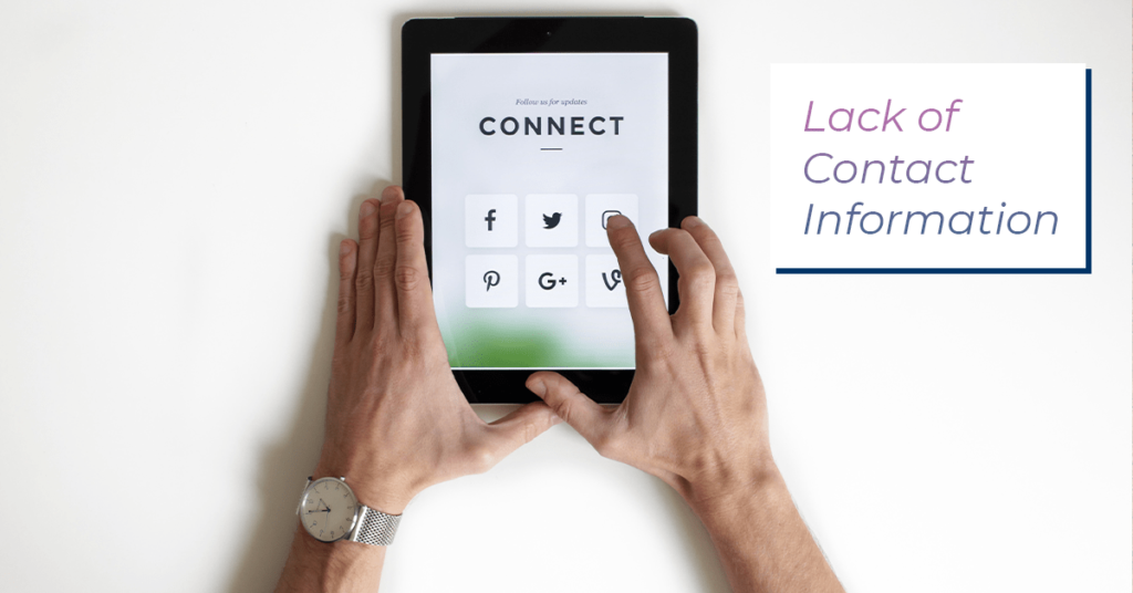 Lack Of Contact Info