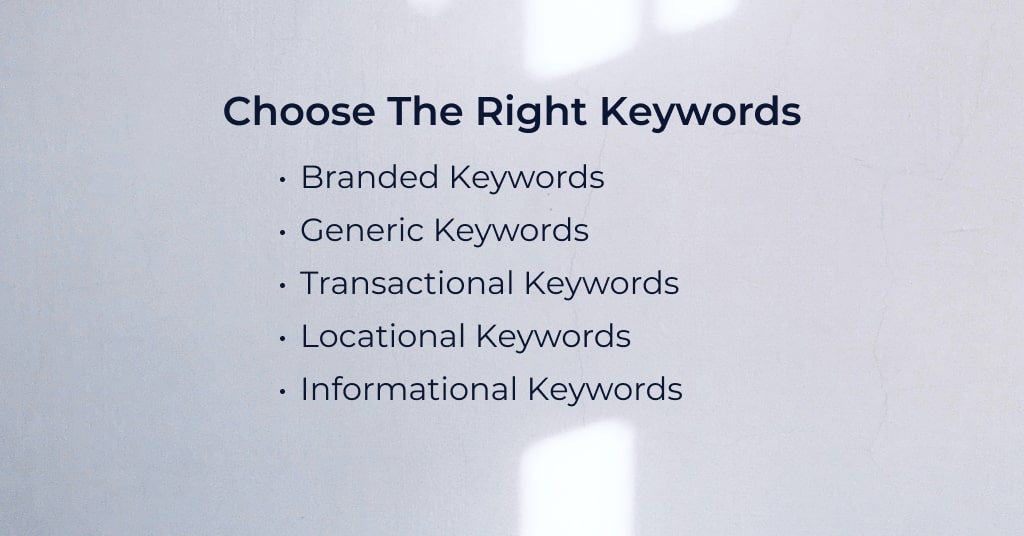Choose the Right Keywords for PPC Marketing