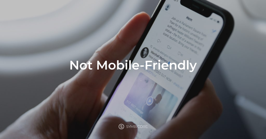 Not Mobile Friendly - Website development mistake #2